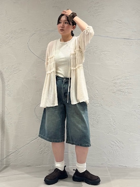 「チュニック」｜のぶさん（レディース・163cm）の夏コーディネート