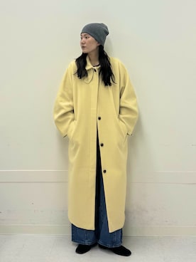 「KBF（ケイビーエフ）のアイテム（帽子）」を使った、のぶさん（レディース・163cm）の秋コーディネート