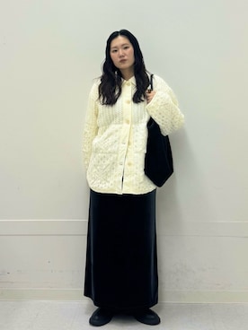 「KBF（ケイビーエフ）のアイテム（ダウンジャケット/コート）」を使った、のぶさん（レディース・163cm）の秋コーディネート