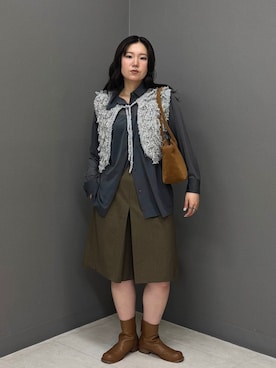 「キュロット」｜のぶさん（レディース・163cm）の秋コーディネート