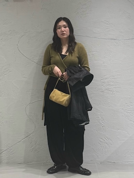 「アイテム（カバーオール）」を使った、のぶさん（レディース・163cm）の秋コーディネート