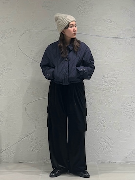 「アイテム（ダウンジャケット/コート）」を使った、のぶさん（レディース・163cm・20代）の秋コーディネート