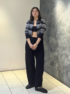 「アイテム（ブラジャー）」を使った、のぶさん（レディース・163cm）の秋コーディネート