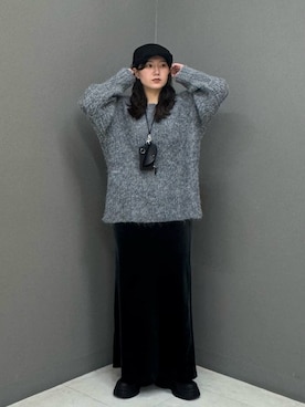 「アイテム（スカート）」を使った、のぶさん（レディース・163cm・20代）の冬コーディネート