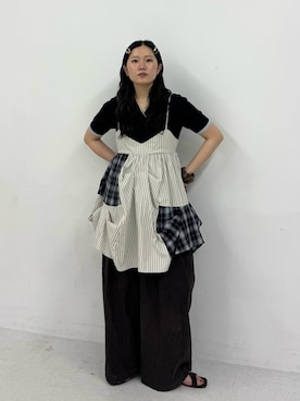 「KBF（ケイビーエフ）のアイテム」を使った、のぶさん（レディース・163cm）の春コーディネート