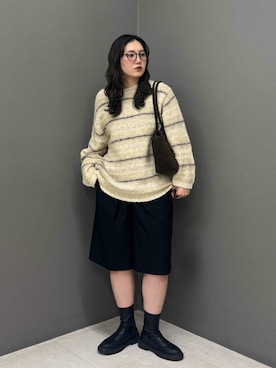 「アイテム（ボストンバッグ）」を使った、のぶさん（レディース・163cm・20代）の冬コーディネート