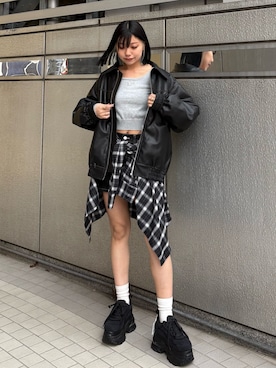 櫻井花乃さん（レディース・164cm）の冬コーディネート