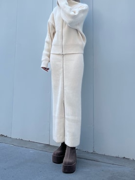 櫻井花乃さん（レディース・163cm）の冬コーディネート