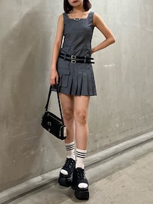 ダブルベルトミニワンピース｜エモダ（EMODA）アウトレット公式通販