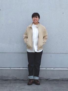 「Snow Peak（スノーピーク）のアイテム（その他アウター）」を使った、idochanspさん（レディース・165cm）の秋コーディネート
