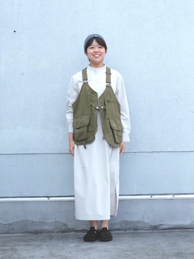 「Snow Peak（スノーピーク）のアイテム（ワンピース/ドレス）」を使った、idochanspさん（レディース・165cm）の夏コーディネート
