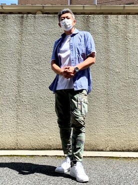 こすちんさん（メンズ・178cm）の夏コーディネート