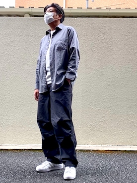 「FRUIT OF THE LOOM（フルーツオブザルーム）のアイテム」を使った、こすちんさん（メンズ・178cm）の春コーディネート