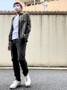 「AGAINST（アゲインスト）のアイテム」を使った、こすちんさん（メンズ・178cm）の夏コーディネート