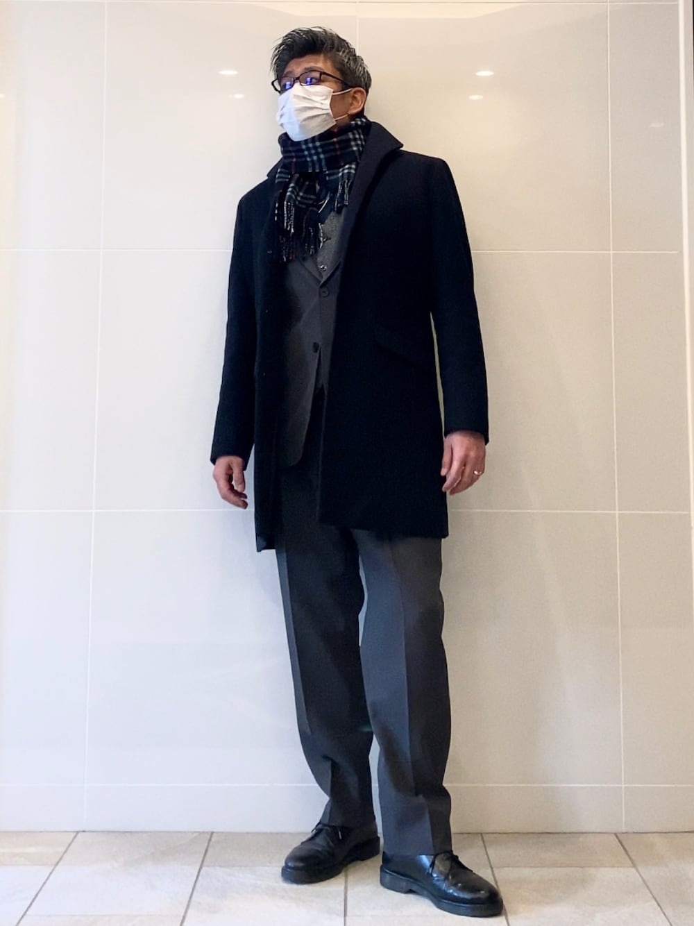 WEB限定》メルトンシングルスタンドコート WEB限定》SUPER100'S