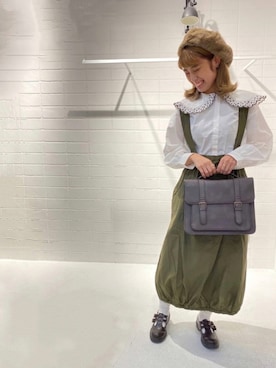 「158cmコーデ」｜「アイテム（ハンチング/ベレー帽）」を使った、___ayn21さん（レディース・158cm）の秋コーディネート