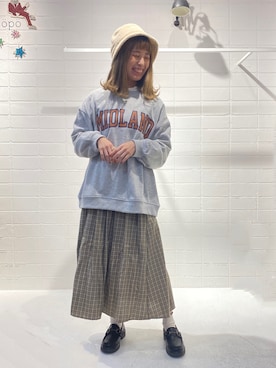 「158cmコーデ」｜「アイテム（帽子）」を使った、___ayn21さん（レディース・158cm）の冬コーディネート