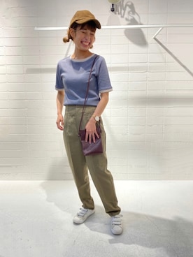 「158cmコーデ」｜「アイテム（帽子）」を使った、___ayn21さん（レディース・158cm）の夏コーディネート