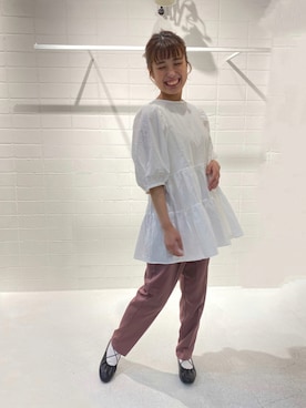 「158cmコーデ」｜「アイテム（バレエシューズ）」を使った、___ayn21さん（レディース・158cm）の夏コーディネート