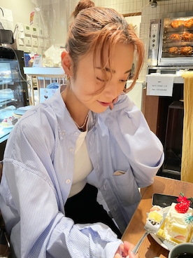 「BeAMS DOT（ビームスドット）のアイテム」を使った、akiho hoshiさん（レディース・158cm）の冬コーディネート