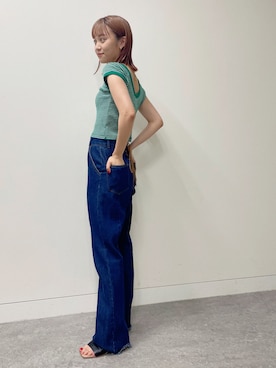 「BeAMS DOT（ビームスドット）のアイテム」を使った、akiho hoshiさん（レディース・158cm）の春コーディネート