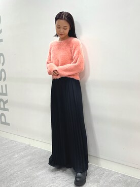 「BeAMS DOT（ビームスドット）のアイテム」を使った、akiho hoshiさん（レディース・158cm）の秋コーディネート