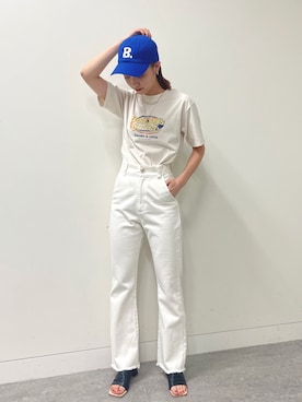 「BeAMS DOT（ビームスドット）のアイテム」を使った、akiho hoshiさん（レディース・158cm）の春コーディネート