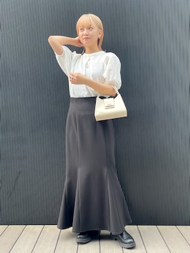 「BeAMS DOT（ビームスドット）のアイテム」を使った、akiho hoshiさん（レディース・158cm）の春コーディネート