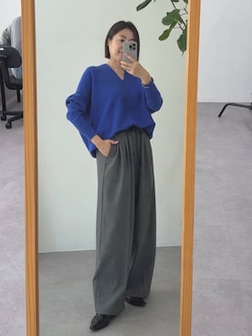 「RIVE DROITE（リヴドロワ）のアイテム（その他シューズ）」を使った、AIさん（レディース・160cm）の秋コーディネート