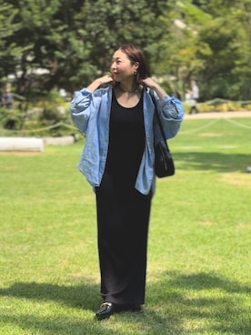 「アイテム（その他シューズ）」を使った、AIさん（レディース・160cm）の夏コーディネート