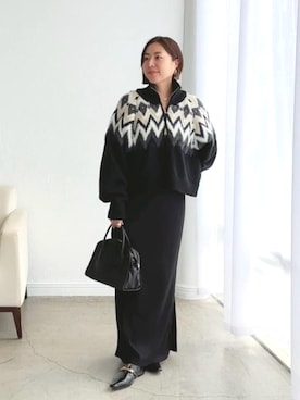 「RIVE DROITE（リヴドロワ）のアイテム（その他シューズ）」を使った、AIさん（レディース・160cm）の秋コーディネート