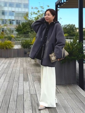 「アイテム（パンプス）」を使った、AIさん（レディース・160cm）の秋コーディネート