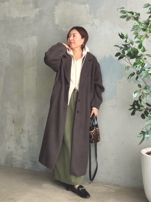 リヴドロワ　カーゴマキシスカート　カーキ　　34サイズ MONN.:.(モン)】カーゴマキシスカート | RIVE DROITE(リヴドロワ