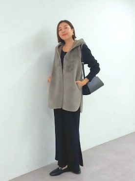 「アイテム（その他アウター）」を使った、AIさん（レディース・160cm）の秋コーディネート
