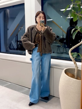 「アイテム（その他シューズ）」を使った、AIさん（レディース・160cm）の秋コーディネート