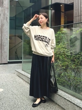 「スウェットコーデ」｜AIさん（レディース・160cm）の秋コーディネート