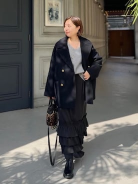 「RIVE DROITE（リヴドロワ）のアイテム」を使った、AIさん（レディース・160cm）の秋コーディネート