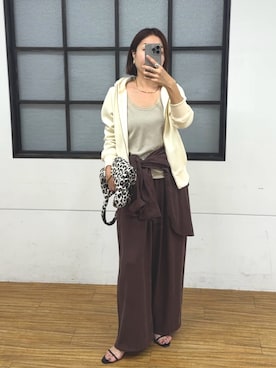 「RIVE DROITE（リヴドロワ）のアイテム」を使った、AIさん（レディース・160cm）の秋コーディネート