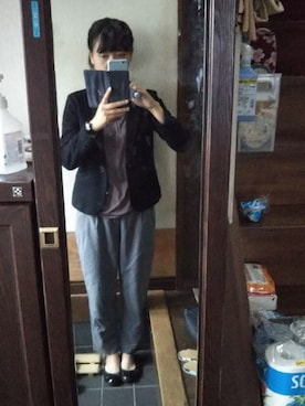 「Te chichi（テチチ）のアイテム（スラックス）」を使った、akemichan123さん（レディース・160cm）の夏コーディネート