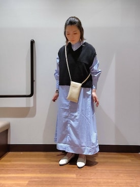 「アイテム（スリッポン）」を使った、masumi0202さん（レディース・154cm）の夏コーディネート