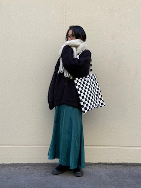 uno.さん(レディース・155cm)の冬コーディネート