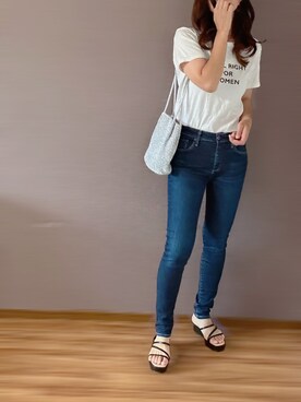 「AG（エージー）のアイテム（パンツ）」を使った、bashirikanikaさん（レディース・160cm）の夏コーディネート