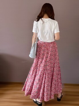 「JOURNAL STANDARD relume（ジャーナルスタンダード　レリューム）の2026/05（スカート、レッド系）」を使った、bashirikanikaさん（レディース）の夏コーディネート