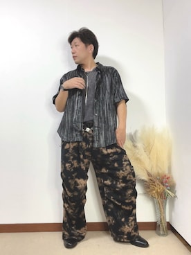 「アイテム（スウェットパンツ）」を使った、すすむさん（メンズ・168cm）の夏コーディネート