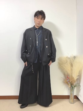 「アイテム（テーラードジャケット）」を使った、すすむさん（メンズ・168cm）の秋コーディネート