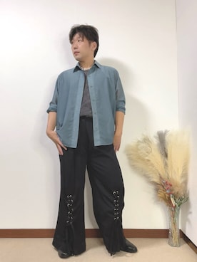 「アイテム（タンクトップ）」を使った、すすむさん（メンズ・168cm）の夏コーディネート