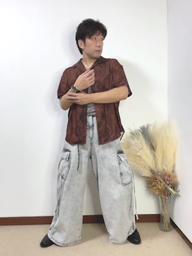 「アイテム（タンクトップ）」を使った、すすむさん（メンズ・168cm）の秋コーディネート