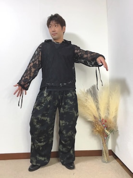 「CASPER JOHN（キャスパージョン）のアイテム（パンツ）」を使った、すすむさん（メンズ・168cm）の夏コーディネート