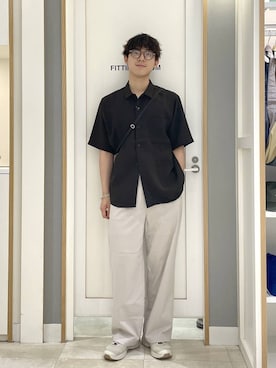 「GLOBAL WORK（グローバルワーク）の調光アソートサングラス/283839（サングラス、グレー系）」を使った、スギさん（メンズ・176cm）の夏コーディネート