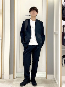 「アイテム（バックパック/リュック）」を使った、スギさん（メンズ・176cm）の秋コーディネート